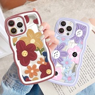 Flower Cover For Samsung Galaxy S8 S9 Note 10 Lite 20 9 8 S20 S22 Plus S30 S11 S23 S24 Ultra S10 S21 Ultra S23+ S22+ S21 FE S8+ S9+ S8Plus S9Plus Wave Edge Shockproof Phone Case