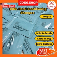 COSE [100pcs-500pcs] 10ML 2 IN 1 Hotel Sachet Conditioning Shampoo Budget Hotel Shampoo Homestay Sha