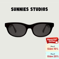 SUNNIES STUDIOS - Beau Ink Midnight Polarized Round Sunglasses - 60347RPP-1-1