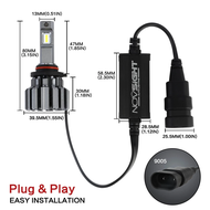White 90W 15000LM Car Headlight LED H4 H7 H11 HB3 HB4 Canbus Bulbs F03 Canbus Bulbs -Novsight