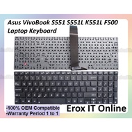 Asus VivoBook S551 S551L S551LB S551LN V551 K551 K551L F500 S551LA V551LN Series MP-13F83PS-920 Laptop Keyboard