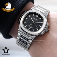 GRAND EAGLE นาฬิกาข้อมือผู้ชาย สายสแตนเลส รุ่น AE8014M - SILVER/BLACK