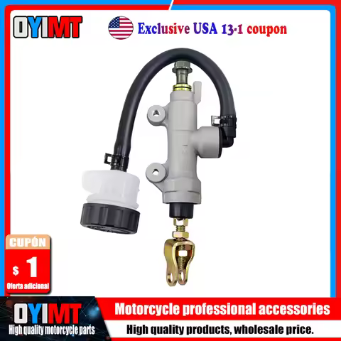 Motorcycle Rear Foot Hydraulic Brake Master Cylinder Pump For Yamaha YFZ350 FJ600 FJ1100 FJ1200 FJR1