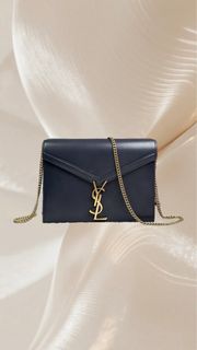 YSL Saint Laurent 黑色鏈條包 ysl信封包