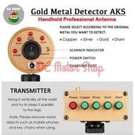 Terbaik Metal Detector jarak jauh AKS 3D Wide Range Gold Emas Diamond
