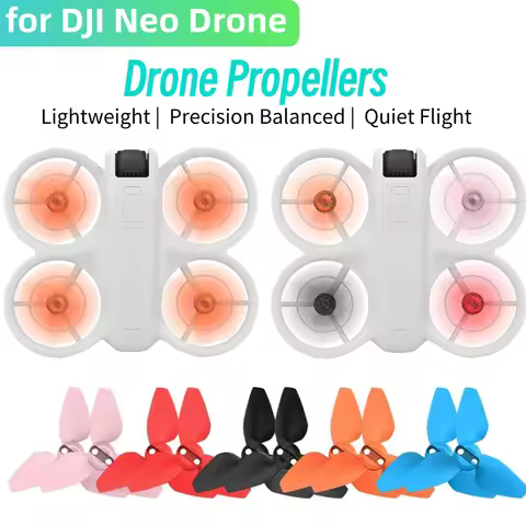 2 Pairs Propellers for DJI Neo Drone Propeller Lightweight Drone Wing Blade with Screw&Screwdriver f