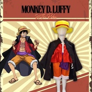 Monkey D Luffy Costume for Kids and Adults | Monkey D Costume. Luffy With Cloak