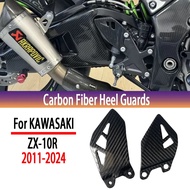 ZX10R Carbon Fiber Heel Guards Rearset For KAWASAKI ZX-10R 2011-2024 ZX 10R 2023 Motorcycle Accessor