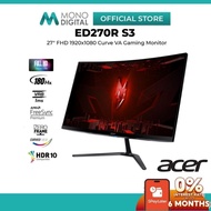 ACER 27" NITRO ED270RS3 ED270R S3 / ED270X0 FHD (1920x1080P@180HZ) LED CURVE VA PANEL GAMING MONITOR