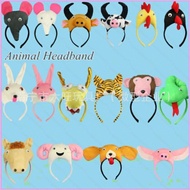 hj7 Halloween Headband Headdress Cute Animal Snake Cow Tiger Horse Photo Props Live Birthday Headdre
