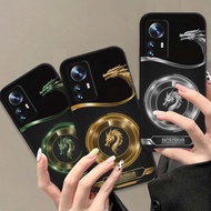 Fashionable Xiaomi 12 / 12T / 12X / Xiaomi 12 Pro case with dragon, technology, neon print