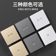 86 Type 6 Type 7 Type 7 Gigabit Broadband Network Cable Computer Network TV TV Socket Panel Gigabit 