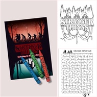 Stranger Things Coloring Activity Book Birthday Party Giveaway Souvenir