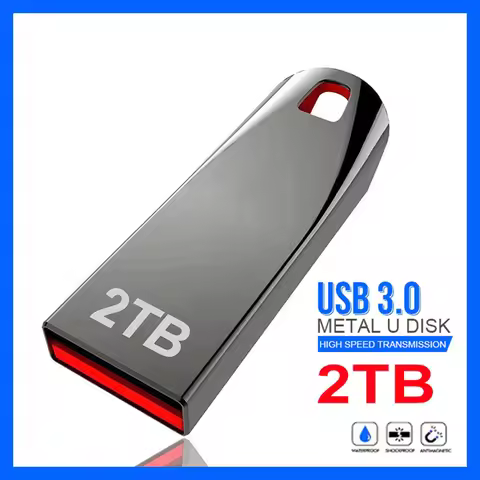 Original 2TB Usb 3.0 Flash Drives High Speed Metal Pendrive 1TB 512GB 256GB Portable Usb Drive Water