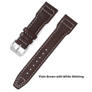WANSHILI | Leather Strap for IWC Watches Pilot Mark Little Prince Spitfire Portofino Portuguese