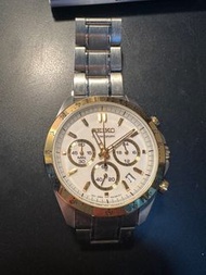 SEIKO Spirit SBTR024 White Gold Silver Stainless Steel Men`s Watch