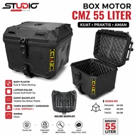 CMZ 55 LITER - Top Box Abs Series 55 Liter Import Universal MotorcycleTouring Top Box Motorcycle