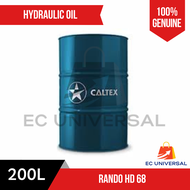 Caltex Hydraulic Oil 68 Rando HD 68 (200L) Liters Drum | EC Universal Official Store