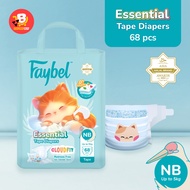 Faybel Baby Essestial TAPE Diaper - NB 68pcs (TAPE)