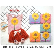 BABY Girl Clothes 6-12 Months BABY BLOSSOM/ #4 One Set of Shoes, Headband