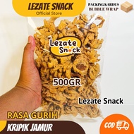 Kripik Jamur Tiram Crispy 500gr Kiloan Murah Enak Gurih / Keripik Jamur Crispy Kiloan Snack Grosir C