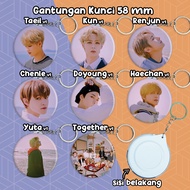 Pin atau Gantungan Kunci 58 NCT U From Home versi 1 - Merchandise KPOP Unofficial Ganci Murah Doyoun
