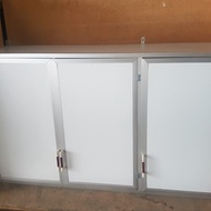 rak lemari gantung kitchen set atas aluminium 3 pintu acp