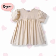 Rugers By Kayani - Girls' T-Shirt Top - Girly Top Cream