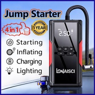 👍𝟒 𝐢𝐧 𝟏 Car Jumper Power Bank Starer 99800mAh 12V car Jump Starer 24V Heavy Duty and pump  Car Power