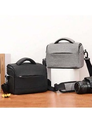 數位單眼相機袋時尚聚酯纖維肩袋相機包,適用於佳能鏡頭袋防水攝影設備收納包