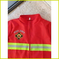 ♝ ╭ ◱ ❥ Fireman Costume for Kids Boy Firefighter Career Guidance Suit Children Cosplay Uniform Chri