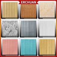 3D Wood Grain Wall Stickers Wainscoting Ceiling Waterproof Brick Wallpaper Bedroom Self-adhesive corak kayu papan dinding pelekat dinding White Panel Foam Wallpaper