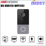 NJDST Hikvision DS-KV6113-WPE1(C) 2MP ไมโครโฟนในตัวและลำโพงในตัวรองรับ Wifi POE PI65ออดสมาร์ทโฮม GEA