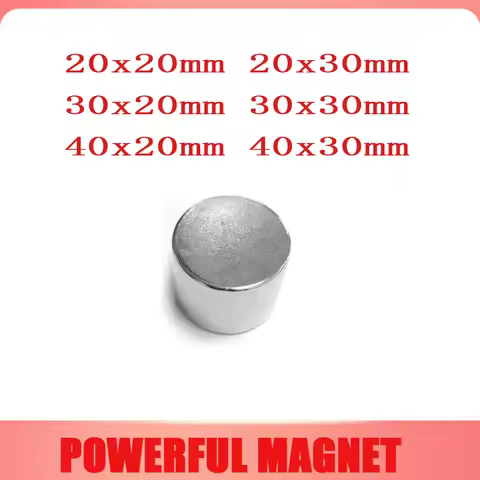 30x20 mm Strong Cylinder Magnet 40x30 mm Round Magnets 40x20mm For Home Refrigerators, Offices DIY 3