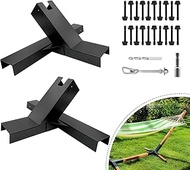 VoTwoofv Hammock Stand Bracket Kits,Heavy Duty Hammock Bracket for 4" x 4" (Actual:3.5" x 3.5") Lumb