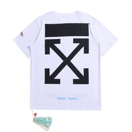American New style Off White 2025 t-shirt Off Whale Classic Back Solid Painted Arrow Mens And Womens