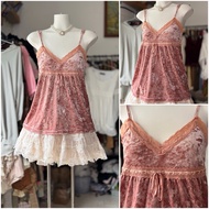 [2hand_thrift] Japanese velvet tank top M bust 84-96 length 60