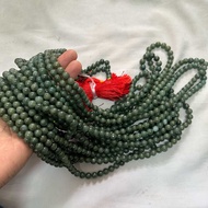 สร้อยคอ สร้อยหยก ประคำ 108 เม็ด หยกเขียว หยกแท้100% ขนาด 8 มิล