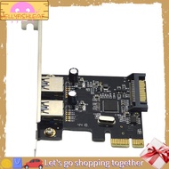 JellyfishPCIE Expansion Card PCI-E to 2-Port USB3.0 5Gbps Convert Card Riser for Win7/8/9/10/Linux
