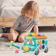 BLISS Bus Music Educational Toys, Interactive Game Montessori Music Activity Bus Baby Toy, Shape Cla