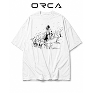 Orca T-shirt with Coyote Starrk Bleach print - High quality Cotton fabric - ORCA458