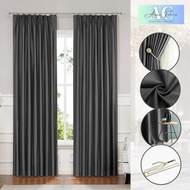 Acasia.curtain - Iris Hook/Eyelet Blackout Curtain - Code 34 (170cm-400cm)