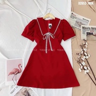 Big size lace neck bodycon dress 50kg to 90kg [bigsize dress]