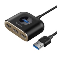 Bộ hub chia cổng usb Baseus CAHUB-AY01 square round 4 in 1 (Hàng chính hãng)