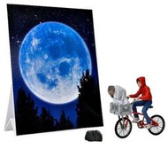 NECA 7寸靜態人偶擺件 E.T 40周年紀念版 海報自行車經典場景