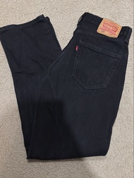 二手 美國購買 Levis Levi‘s 550 Jeans 紅旗單R  黑色 牛仔褲  W32 x L34