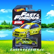 HOT WHEELS FAST AND FURIOUS 2 FAST 2 FURIOUS MITSUBISHI LANCER EVOLUTION MITSUBISHI EVO 7 8 9 JDM FA