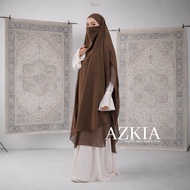 Xavieer - Azkia Long French Khimar Babydoll Umrah Hajj Khimar Plain Premium Khimar Labuh Khimar Tudu