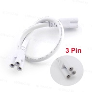 3 pin LED Tube Connector Two-phase Three-phase T5 T8 Led Lamp Lighting Connecting Double-end Cable W