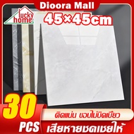 PVC Rubber Tiles 45 Cm 30PCS Floor Smooth Surface Self-Adhesive Marble Pattern